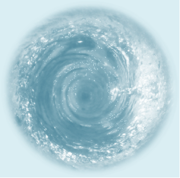 Schematic illustration of the water vortex.